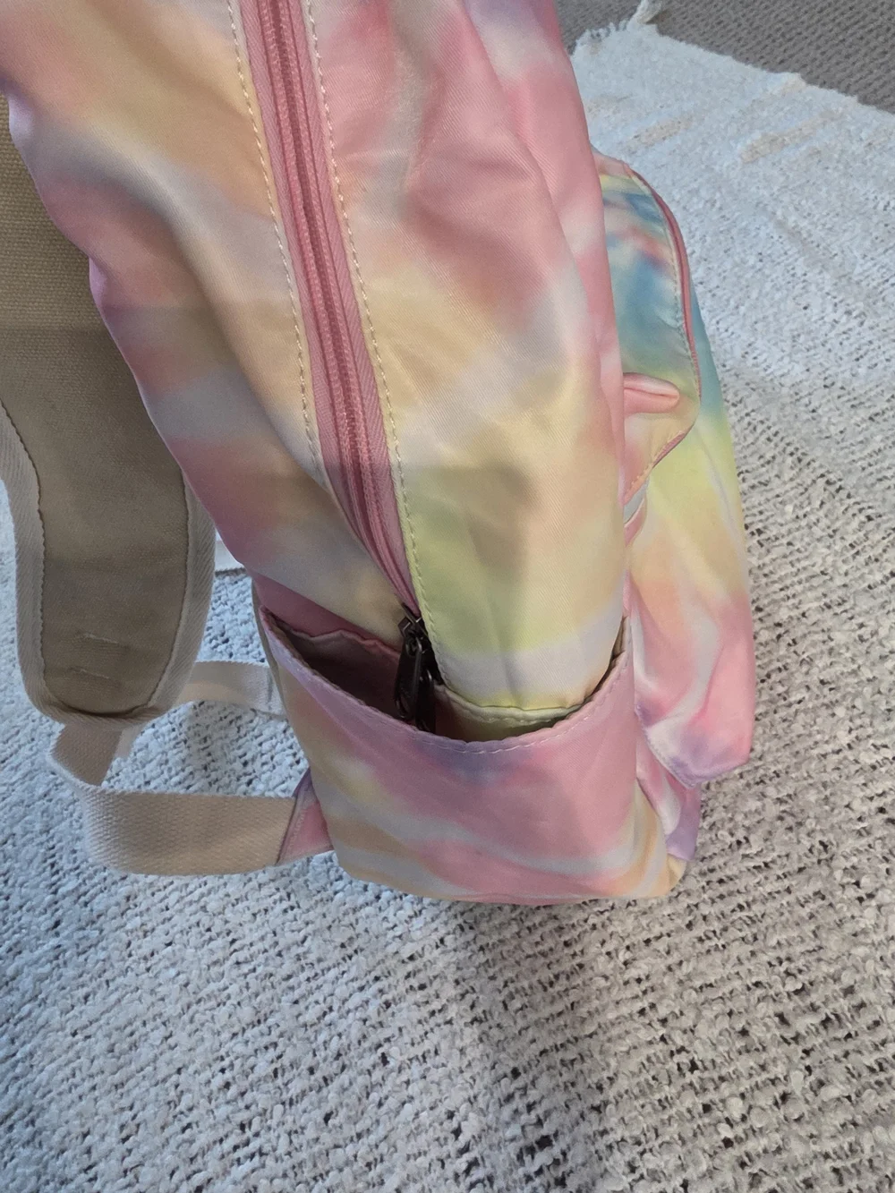 Tie-Dye Pastel Kids Backpack with Matching Pencil Case